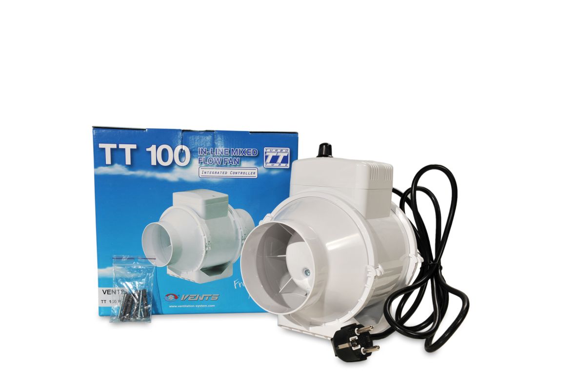 In-line Mixed Flow Fan TT 100 Speed Control