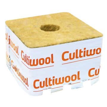 Rockwool Cultiwool - 10 x 10 x 6,5 cm - Small Hole